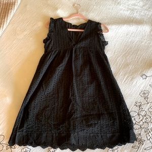 Black, mini dress with pockets